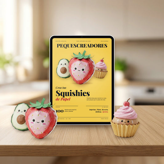 100 Squishies de Papel para Crear Juntos en Familia + 4 BONUS